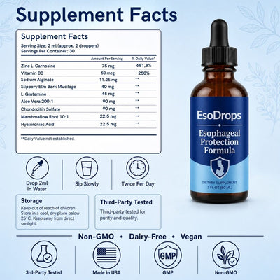 EsoDrops Esophageal & Stomach Support Formula
